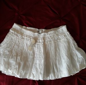 American Eagle Outfitters White Sheer Mini Skirt
